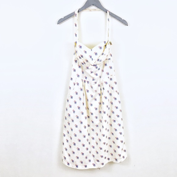 GIRLS FROM SAVOY ANTHRO PARIS POSTAGE PINUP DRESS - Picture 2 of 8